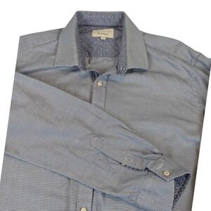 Ted Baker Endurance Mens Shirt Blue "Endurance" Button Up Size 17.5 34/35 XL
